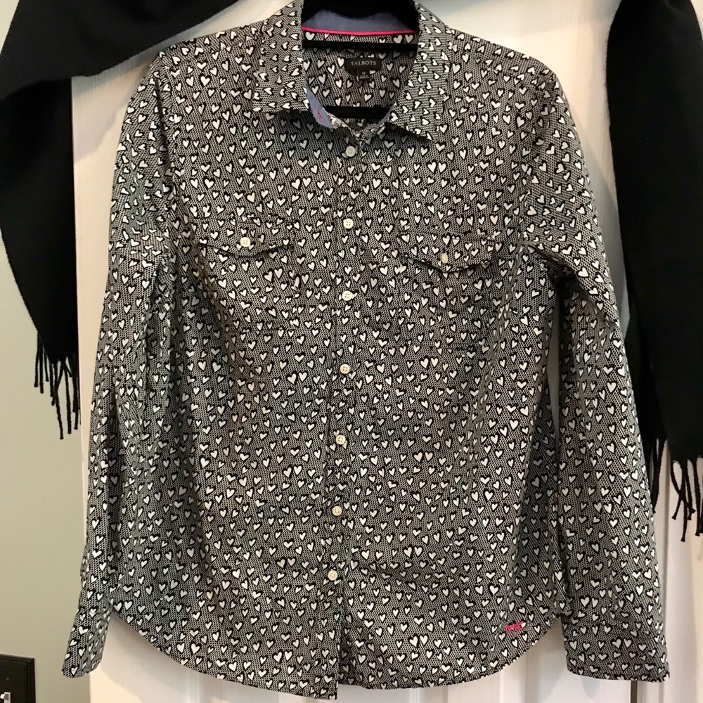 Talbots Hearts blouse!